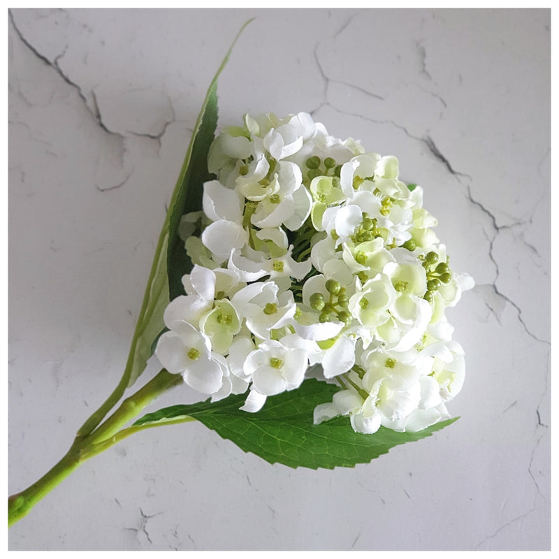 Flowers (Artificial) - Hydrangea White 49