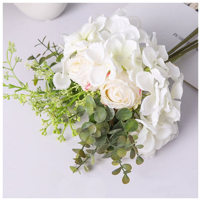 Flowers (Artificial) - Hydrangea & Roses White