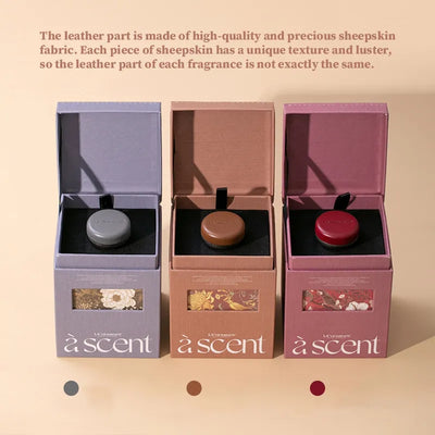 Aroma - Leather Universal Car Vent Clip -  Fragrance with Essential Oil