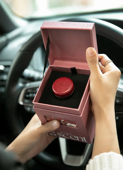 Aroma - Leather Universal Car Vent Clip -  Fragrance with Essential Oil