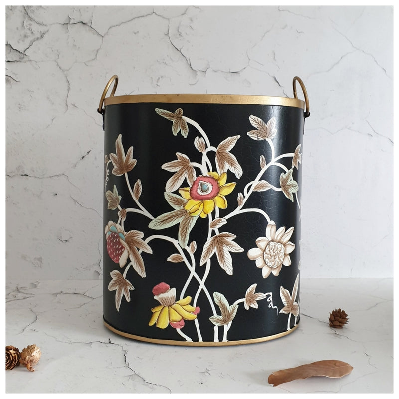 HAND PAINTED - PAPER BIN - MID SUMMER NIGHT