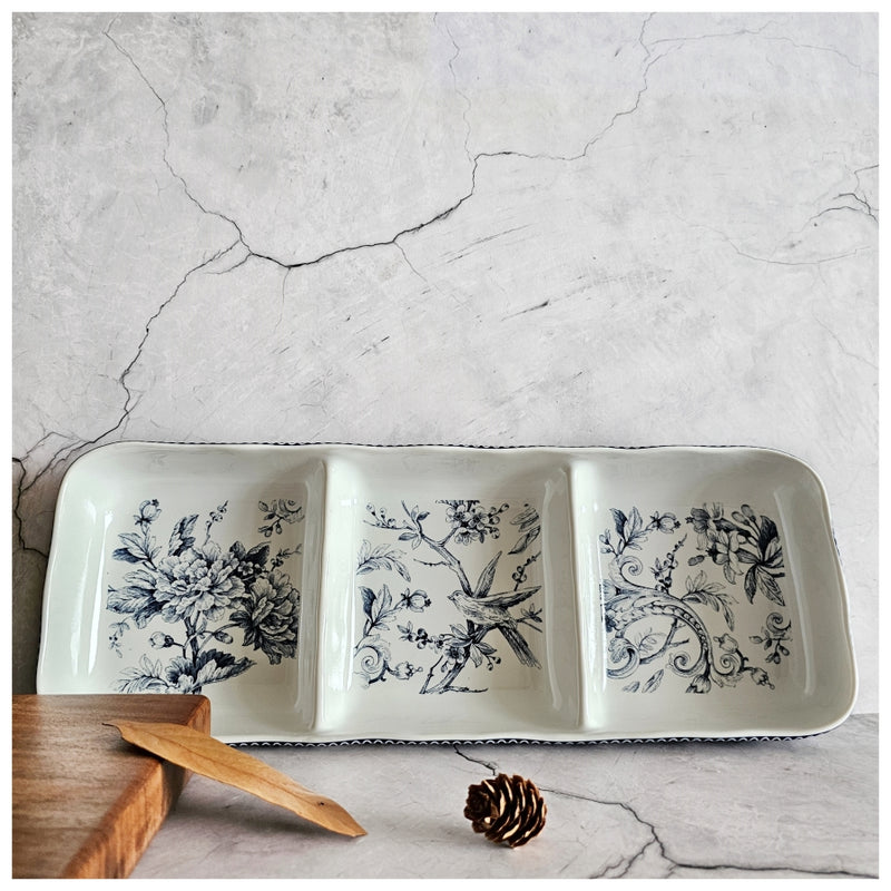 Ceramic - Platter Divided - Bodrum