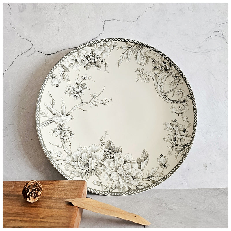 Ceramic - Starter Platter with Bowl Set of 4 - Vintage Summer
