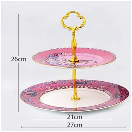 Ceramic - Jungle Tiger Gift Set - Cake Stand 2 Tier