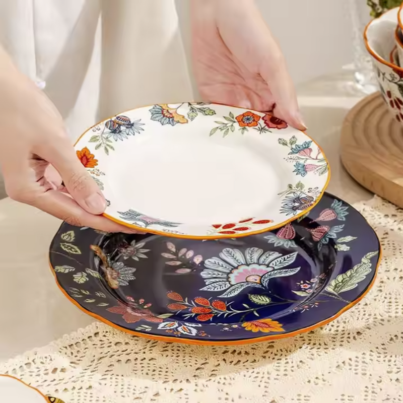 Ceramic - 8 Inch - Round Deep Plate - Oxford White