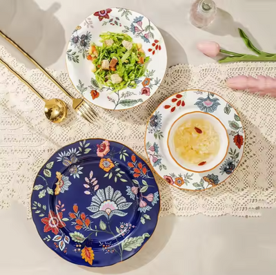 Ceramic - 8 Inch - Round Deep Plate - Oxford White