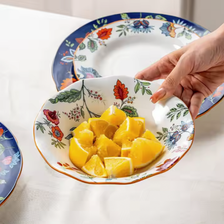 Ceramic - 8 Inch - Round Deep Plate - Oxford White
