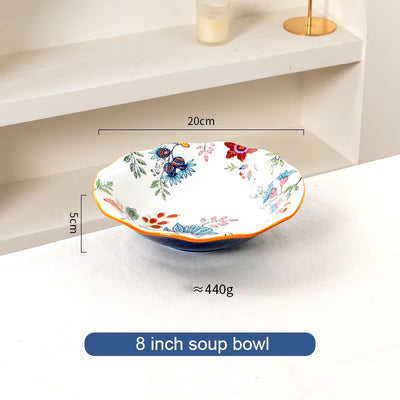 Ceramic - 8 Inch - Round Deep Plate - Oxford White
