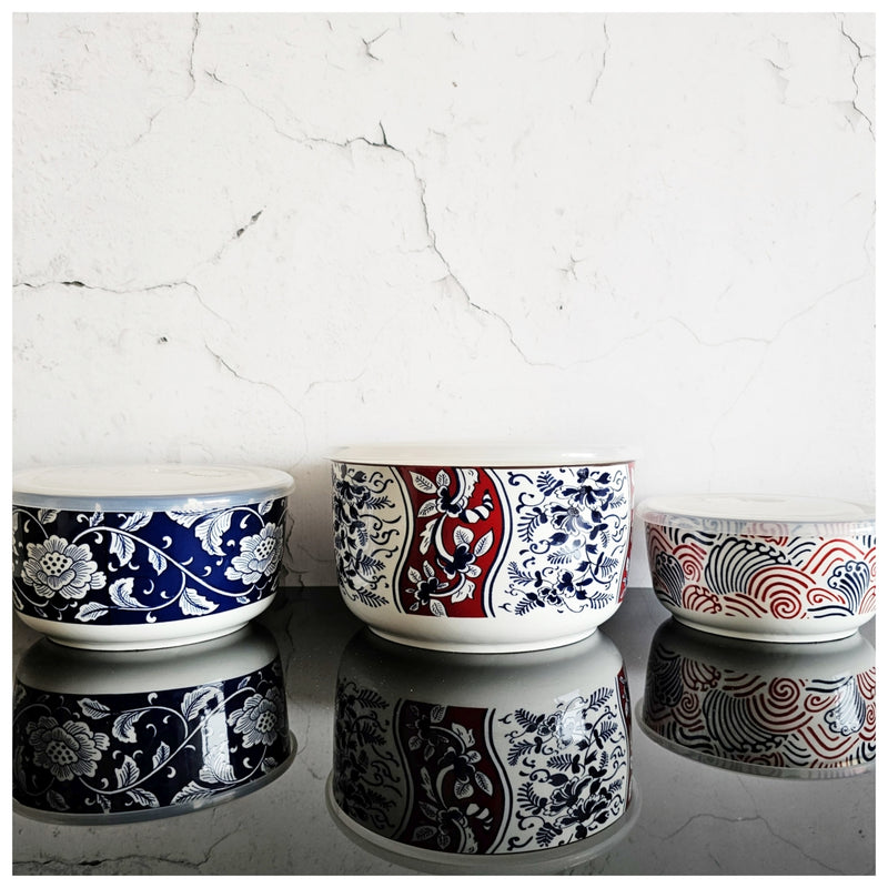 Ceramic - Orient Food Storage Containers Set of 3