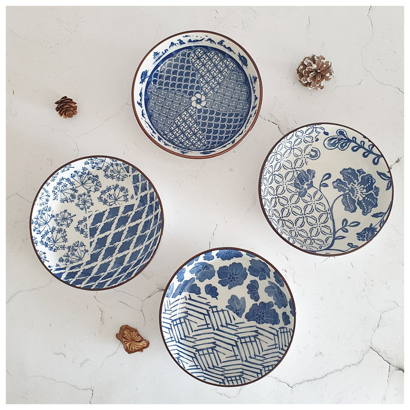 Ceramic - Dip Dish - Small - Box Set of 4 - Imperial Blue Collection