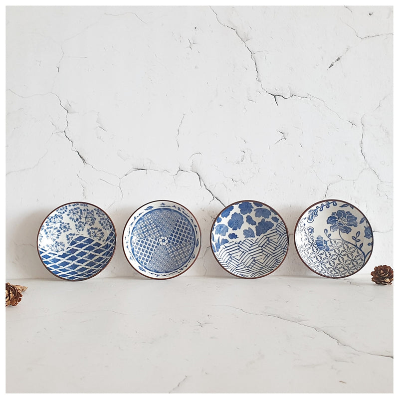 Ceramic - Dip Dish - Small - Box Set of 4 - Imperial Blue Collection