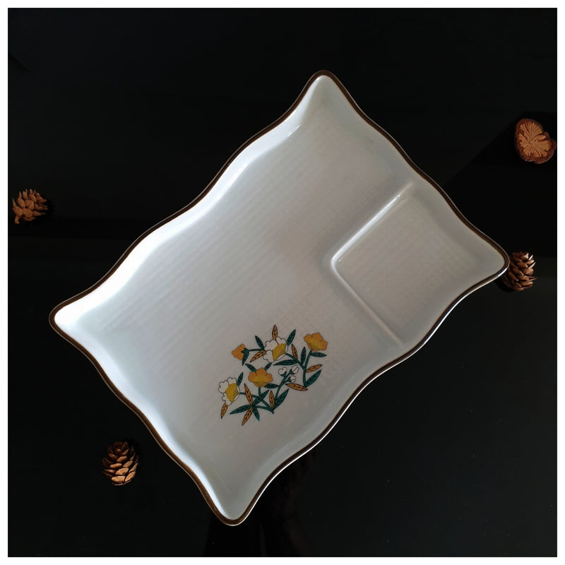 Ceramic - Dip Dish Starter/Serving Plate - Rectangle - Jade Emperor