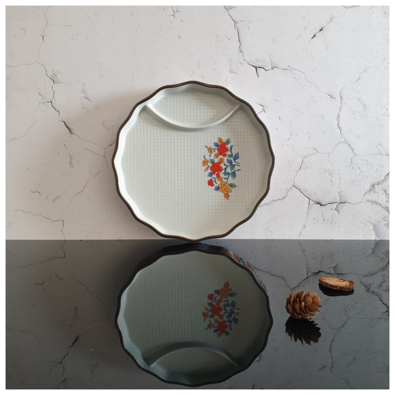 Ceramic - Dip Dish Starter/Serving Plate - Round Large - Oriental Red