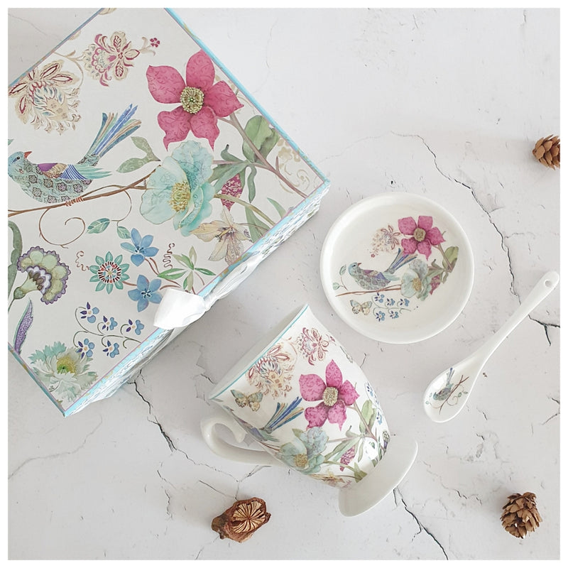 Ceramic - Tea Cup Set - English Garden