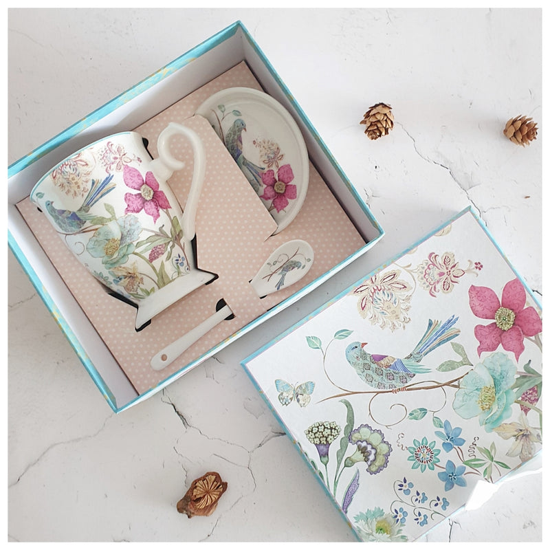 Ceramic - Tea Cup Set - English Garden