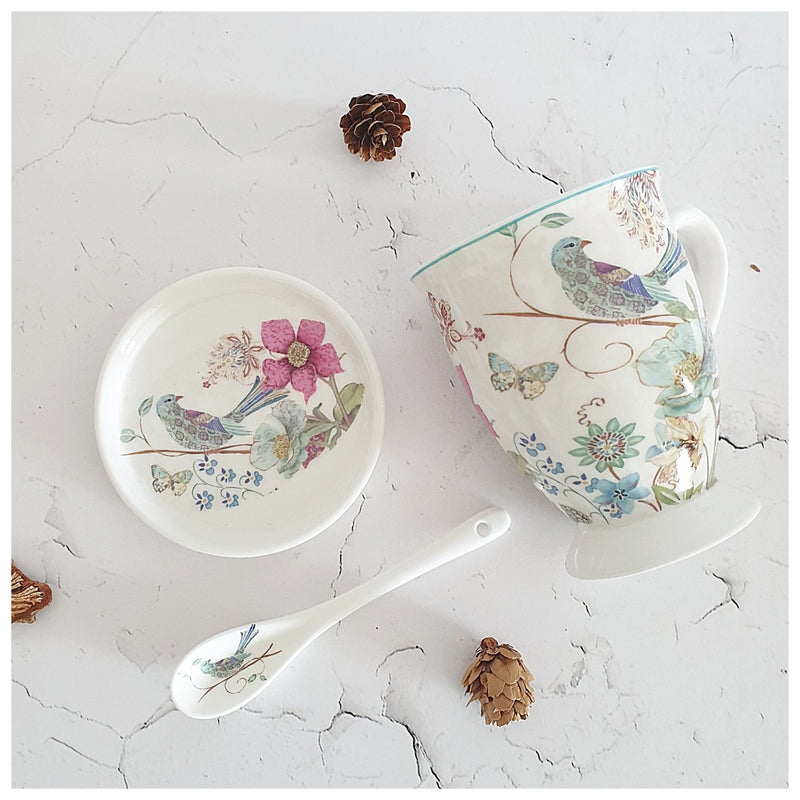 Ceramic - Tea Cup Set - English Garden