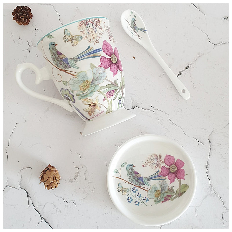 Ceramic - Tea Cup Set - English Garden