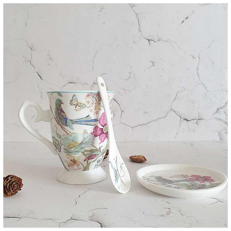 Ceramic - Tea Cup Set - English Garden