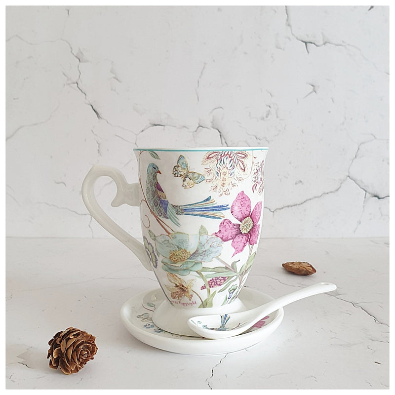 Ceramic - Tea Cup Set - English Garden