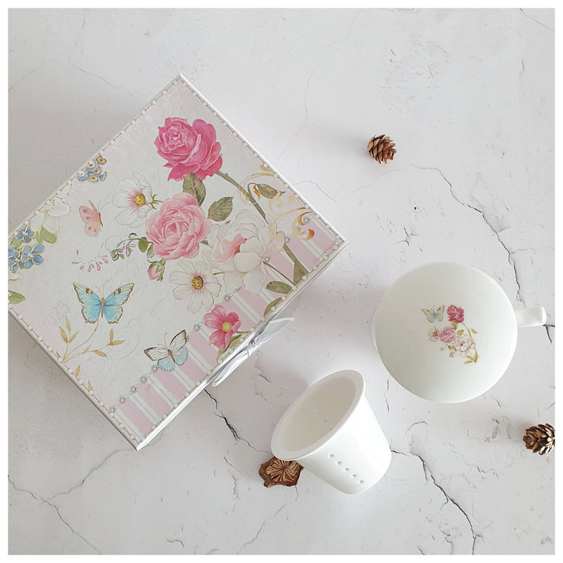 Ceramic - Tea Cup Set - English Rose