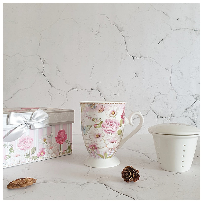 Ceramic - Tea Cup Set - English Rose