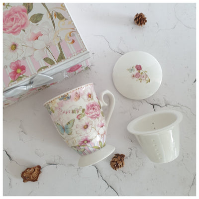 Ceramic - Tea Cup Set - English Rose