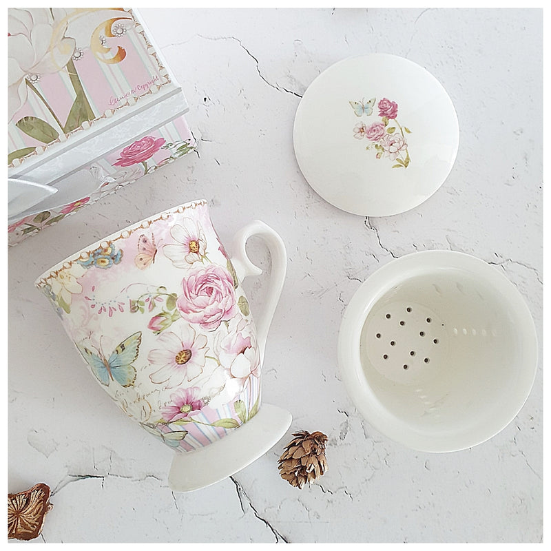 Ceramic - Tea Cup Set - English Rose