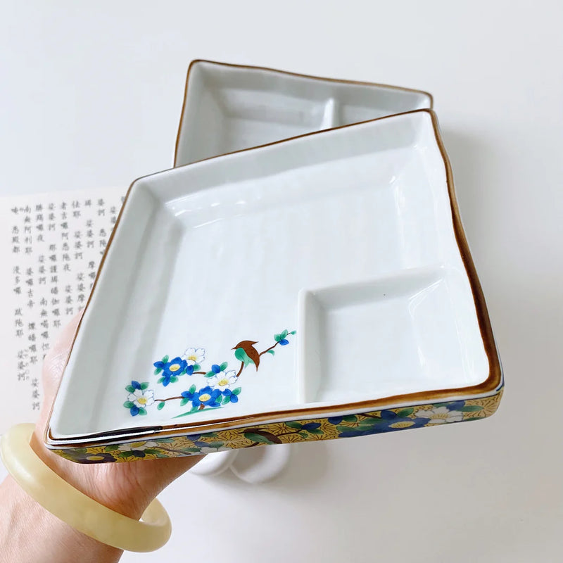 Ceramic - Dimsum, Sushi, Small Bites Starter/Serving/Chip & Dip Dish - Square