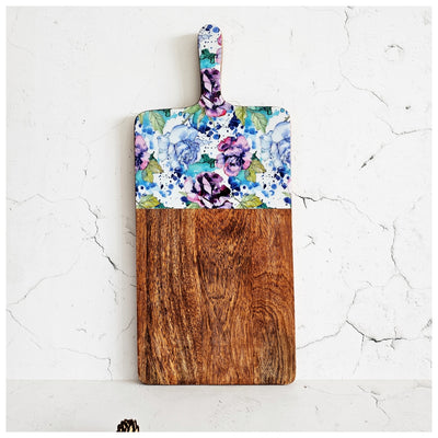 Cheese Board & Knife Set - Iris Bloom