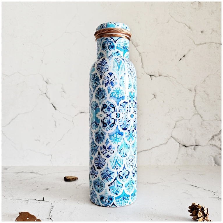 Copper Bottle 950 ml - Ikat Sky