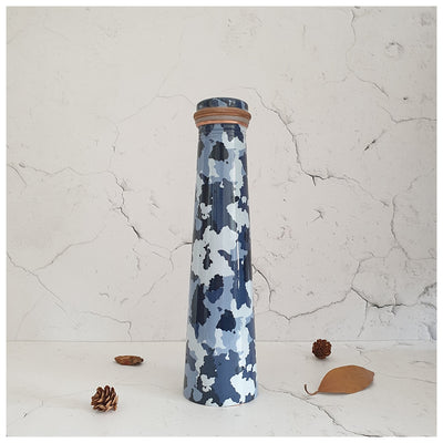Slim Copper Bottle, 750 ML, Camo Blue