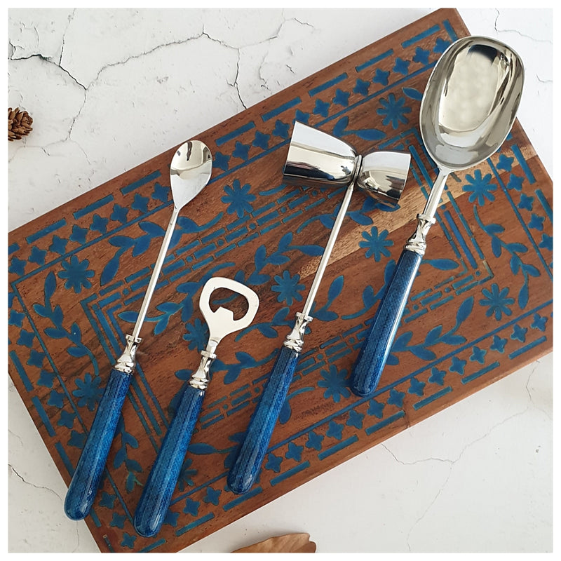 Cutlery Bar Set (Set of 4) - Royal Blue