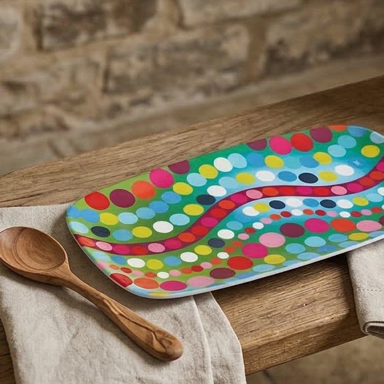 French Bull Platter - Rectangular - 13" - Bindi