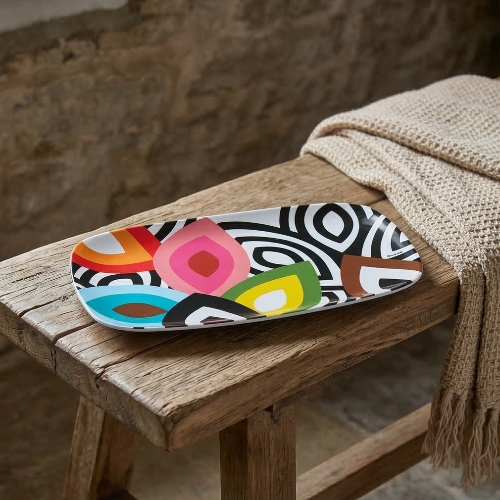 French Bull Platter - Rectangular - 13" - Foli