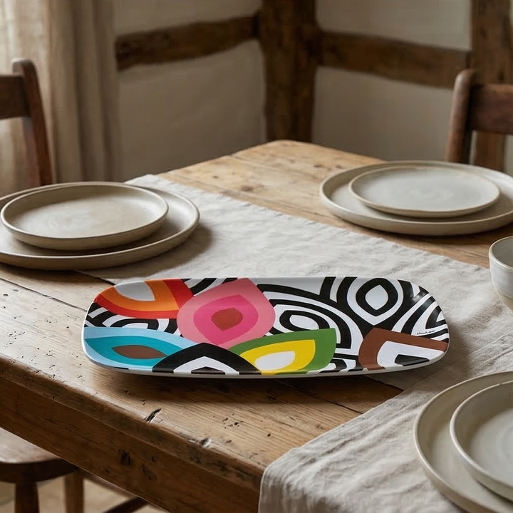 French Bull Platter - Rectangular - 13" - Foli