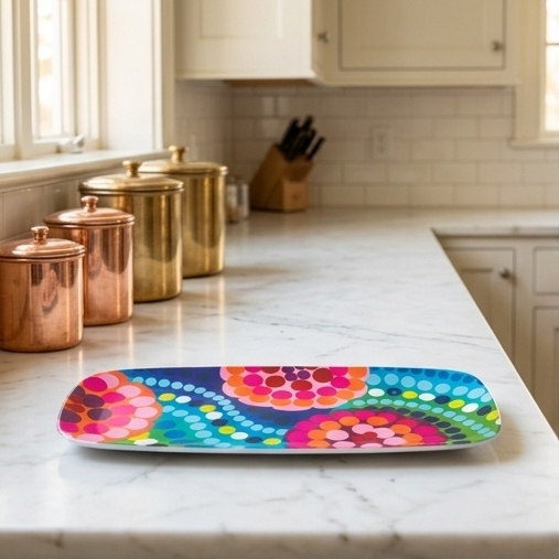 French Bull Platter - Rectangular - 19" - Bindi