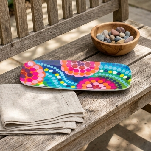 French Bull Platter - Rectangular - 19" - Bindi