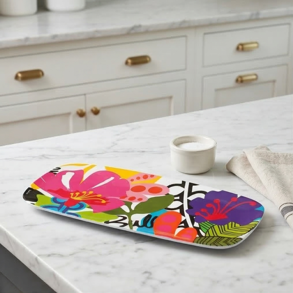 French Bull Platter - Rectangular - 19" - Oasis