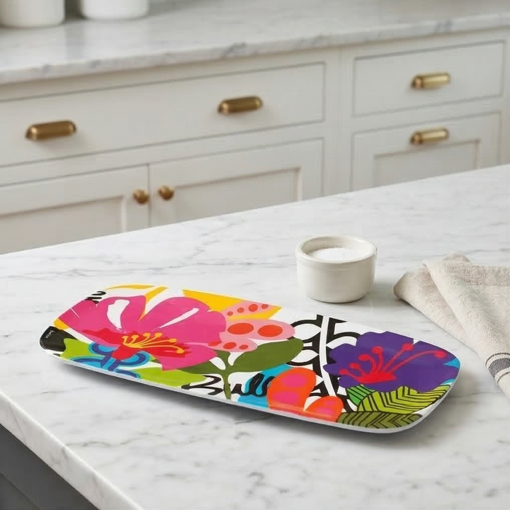 French Bull Platter - Rectangular - 19" - Oasis