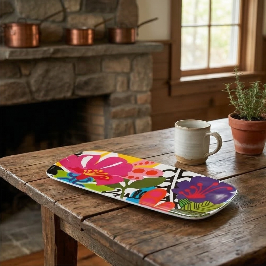 French Bull Platter - Rectangular - 19" - Oasis