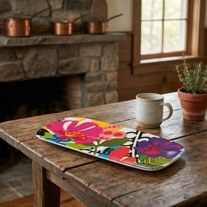 French Bull Platter - Rectangular - 19" - Oasis
