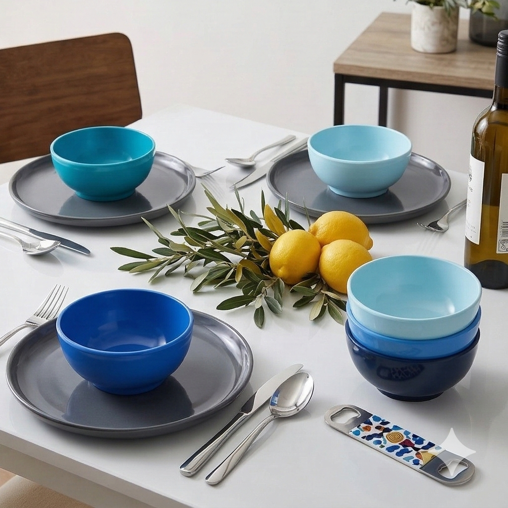 French Bull Mini Bowl Set - Shades of Blue
