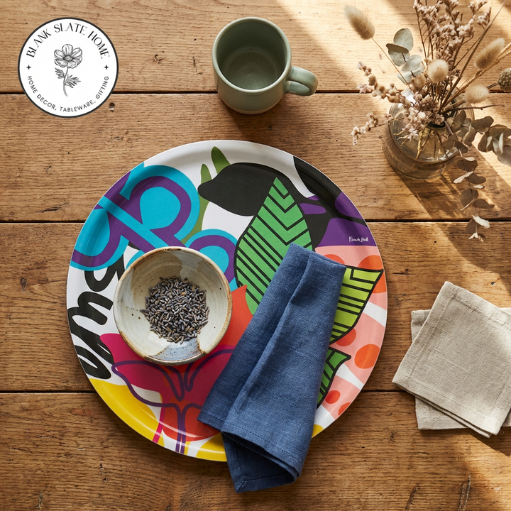 French Bull 15" Round Platter - Oasis