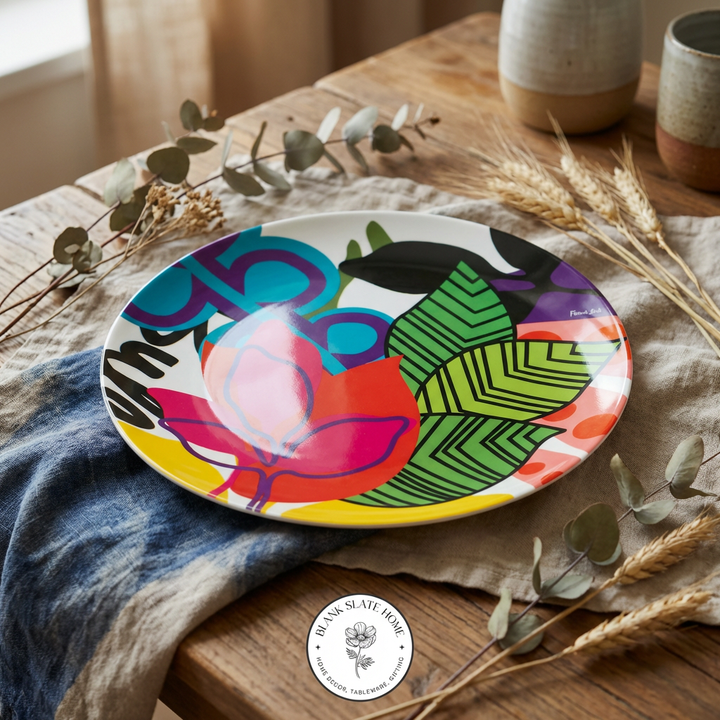 French Bull 15" Round Platter - Oasis