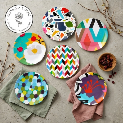 French Bull Appetizer Plate Set of 6 - Assorted