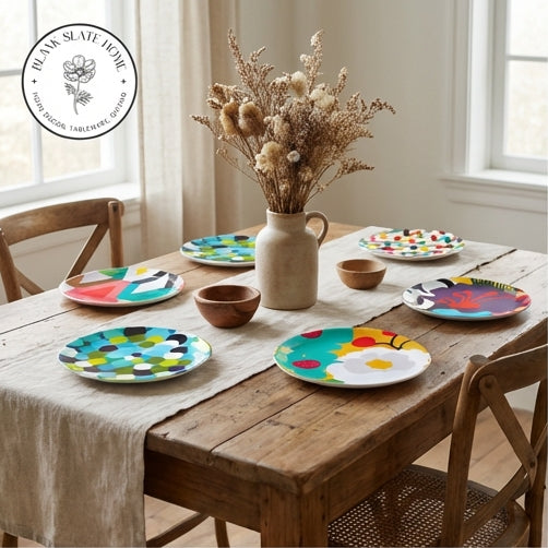 French Bull Appetizer Plate Set of 6 - Assorted