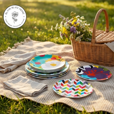 French Bull Appetizer Plate Set of 6 - Assorted