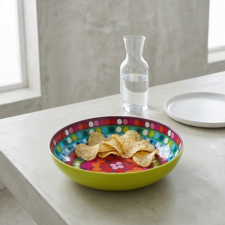 French Bull Salad Serving Bowl with 2 Servers - Bindi