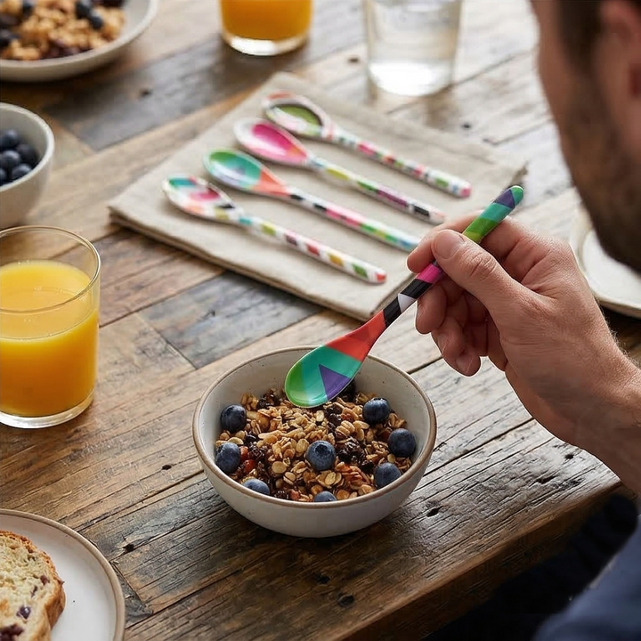 French Bull Dessert Spoon Set - Assorted