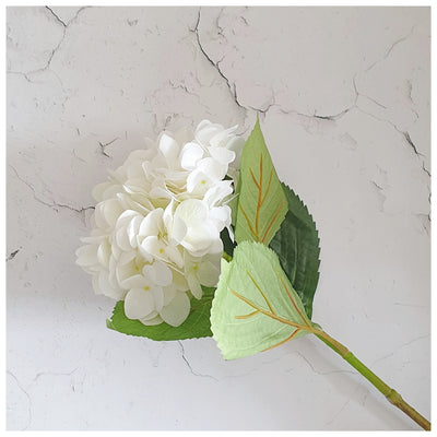 Flowers (Artificial) - Hydrangea - White 65